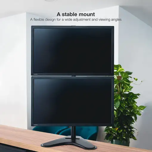 TooQ DB1703TNV-B soporte para monitor 81,3 cm (32'') Escritorio Negro