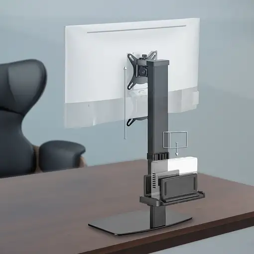 AISENS Soporte de Mesa ECO Giratorio e Inclinable para Monitor/TV y Mini PC 8Kg de