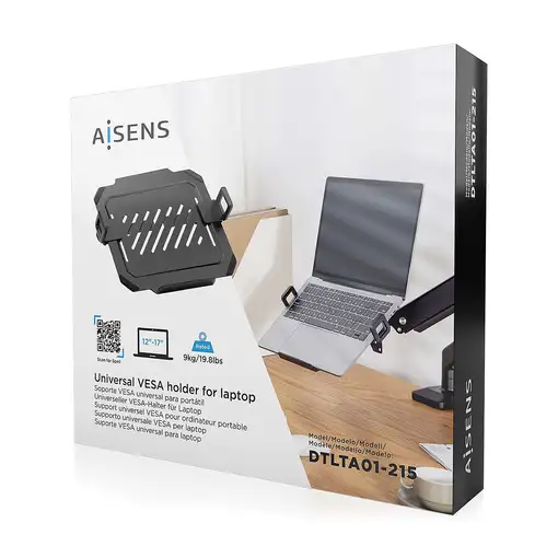 AISENS Soporte Universal para Portátil de 12-17 para el Montaje en un Soporte de M