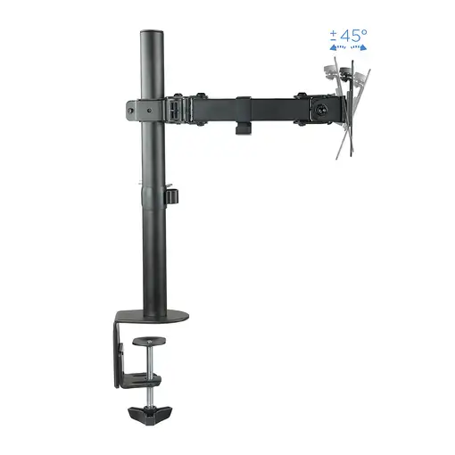 TooQ Soporte de Mesa Giratorio e Inclinable para 2 Pantallas (Monitor / TV Plasma