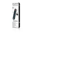 Ewent EW3924 base múltiple 1,5 m 6 salidas AC Negro