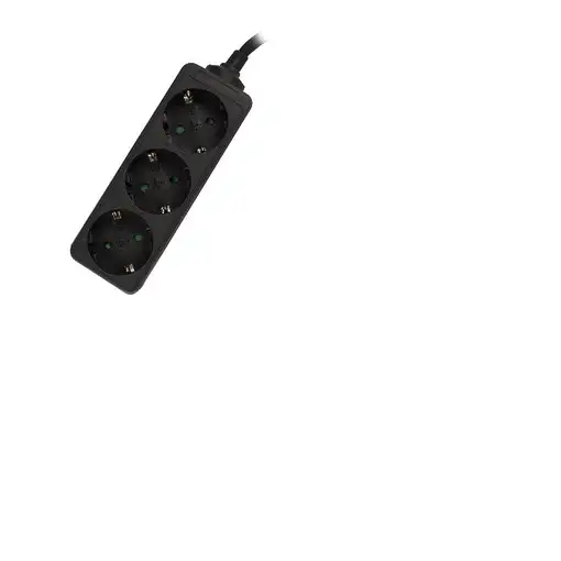 Ewent EW3959 base múltiple 1,5 m 3 salidas AC Interior Negro