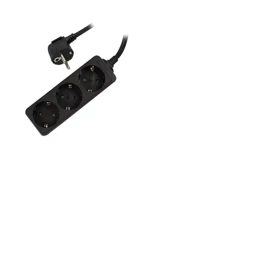 Ewent EW3959 base múltiple 1,5 m 3 salidas AC Interior Negro