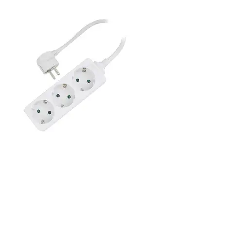 Ewent EW3958 base múltiple 1,5 m 3 salidas AC Interior Blanco