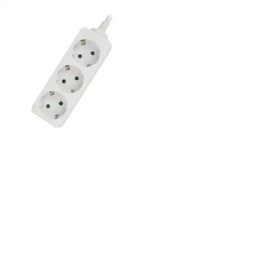 Ewent EW3958 base múltiple 1,5 m 3 salidas AC Interior Blanco