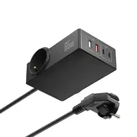 Ewent EW3992 base múltiple 1,5 m 2 salidas AC Interior Negro