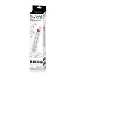 Ewent EW3955 base múltiple 1,5 m 5 salidas AC Interior Blanco