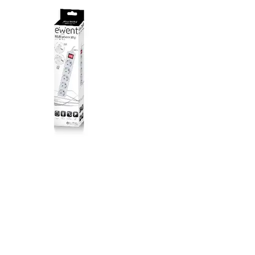 Ewent EW3955 base múltiple 1,5 m 5 salidas AC Interior Blanco