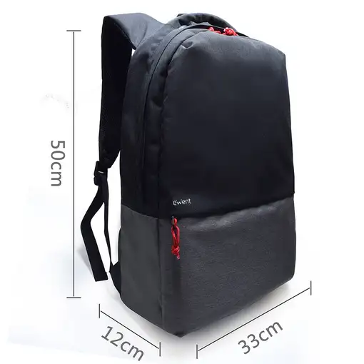 Ewent EW2529 maletines para portátil 43,9 cm (17.3'') Mochila Negro