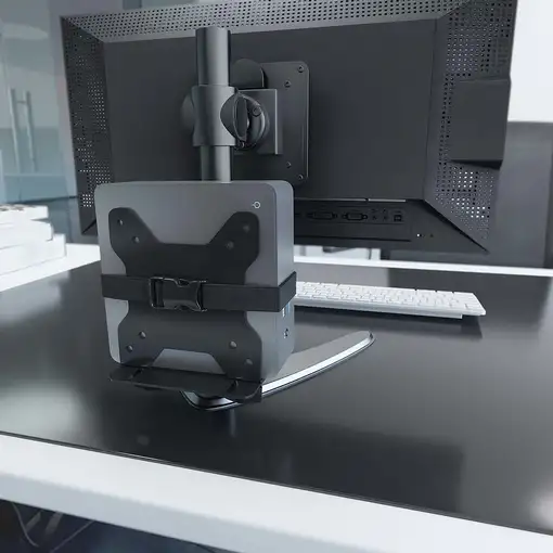 AISENS Soporte Versátil de Instalación para Mini PC, Negro