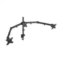AISENS Soporte De Mesa Eco Giratorio E Inclinable Para 3 Monitores 7kg (3 Pivotes,