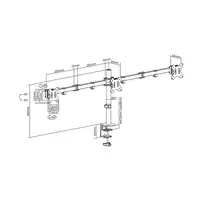 AISENS Soporte De Mesa Eco Giratorio E Inclinable Para 3 Monitores 7kg (3 Pivotes,