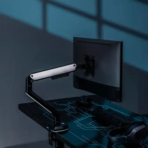 AISENS Soporte De Mesa RGB Gaming Contrapeso Giratorio E Inclinable Para Monitor/T