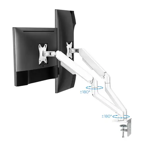 TooQ DB4132TNR-W soporte para monitor 81,3 cm (32'') Escritorio Blanco
