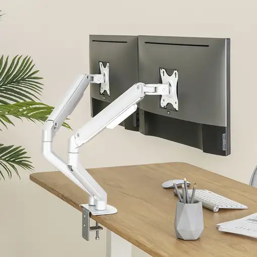TooQ DB4132TNR-W soporte para monitor 81,3 cm (32'') Escritorio Blanco