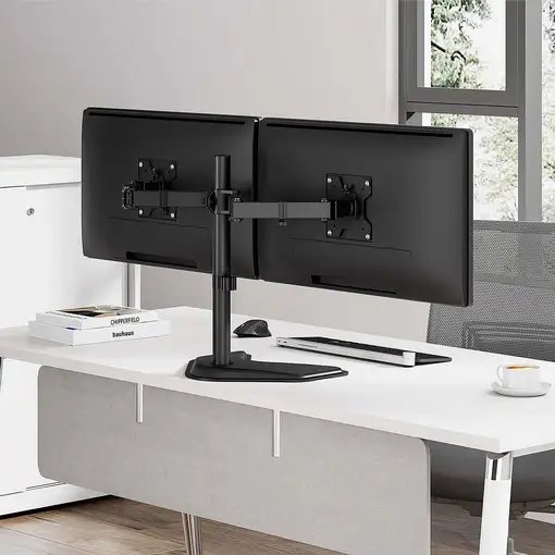 AISENS Soporte de mesa con peana eco giratorio e inclinable para monitor/TV 10kg (