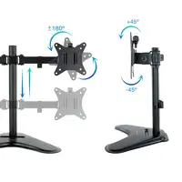 TooQ DB1702TN-B soporte para monitor 81,3 cm (32'') Escritorio Negro