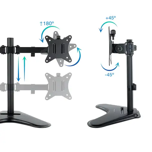 TooQ DB1702TN-B soporte para monitor 81,3 cm (32'') Escritorio Negro
