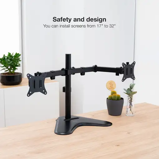 TooQ DB1702TN-B soporte para monitor 81,3 cm (32'') Escritorio Negro