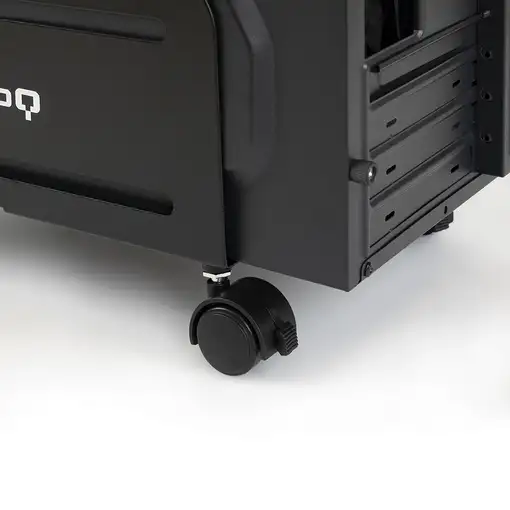 TooQ Soporte metálico para CPU de suelo con ruedas