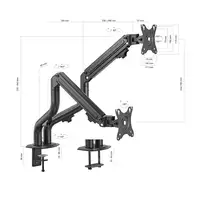 AISENS Soporte de Mesa ECO Contrapeso Giratorio e Inclinable para Monitor/TV 8Kg (