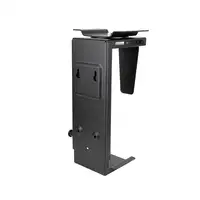 TooQ Soporte Metálico para CPU para Escritorio/Pared, Negro