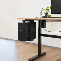TooQ Soporte Metálico para CPU para Escritorio/Pared, Negro
