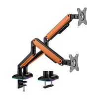 AISENS Soporte de Mesa RGB Gaming contrapeso giratorio e inclinable para Monitor/T