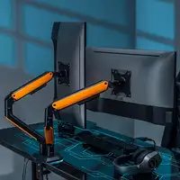 AISENS Soporte de Mesa RGB Gaming contrapeso giratorio e inclinable para Monitor/T