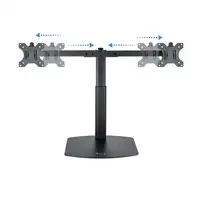 TooQ Soporte de mesa para 2 pantallas (monitor / plasma / LCD / LED) 17''-27''