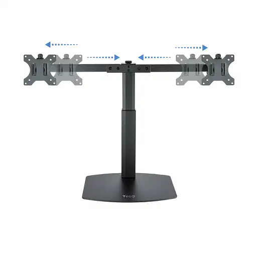 TooQ Soporte de mesa para 2 pantallas (monitor / plasma / LCD / LED) 17''-27''
