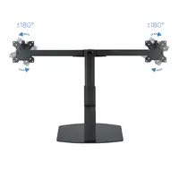 TooQ Soporte de mesa para 2 pantallas (monitor / plasma / LCD / LED) 17''-27''