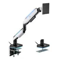 Ewent EW1509 soporte para monitor 124,5 cm (49'') Escritorio Negro, Blanco