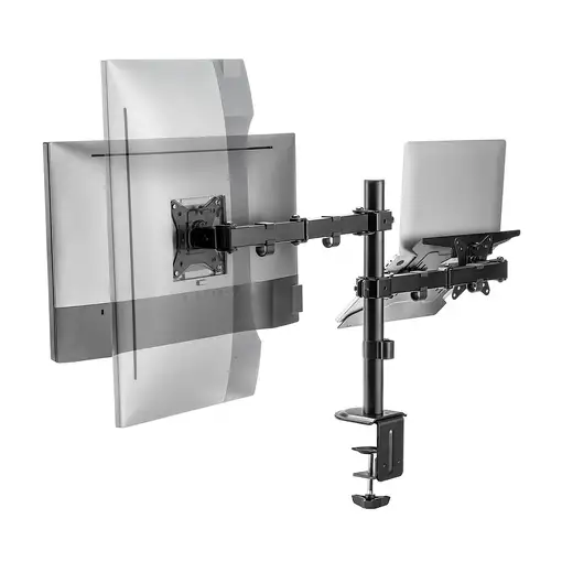 AISENS Soporte de Mesa Giratorio e Inclinable para Portatil y Monitor/TV 9Kg de 17