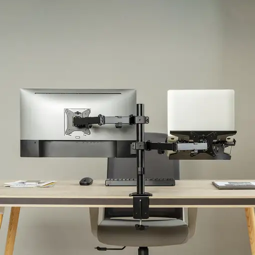 AISENS Soporte de Mesa Giratorio e Inclinable para Portatil y Monitor/TV 9Kg de 17