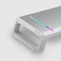 Mars Gaming MGS-ONE Blanco, Soporte Monitor RGB Chroma, Tamaño Ajustable, Soporte