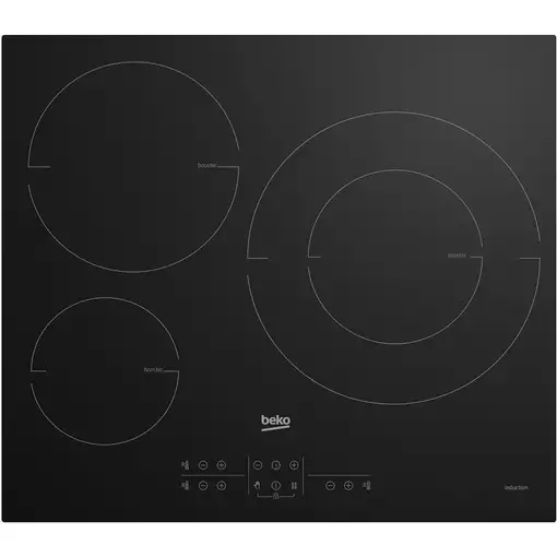 Beko HII63205MT hobs Negro Integrado 58 cm Con placa de inducción 3 zona(s)