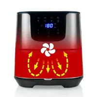 Princess 182060 Sencillo 5,5 L Independiente 1700 W Freidora de aire caliente Plat