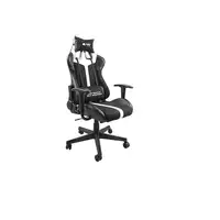 FURY AVENGER XL Silla para videojuegos universal Asiento acolchado Negro, Blanco