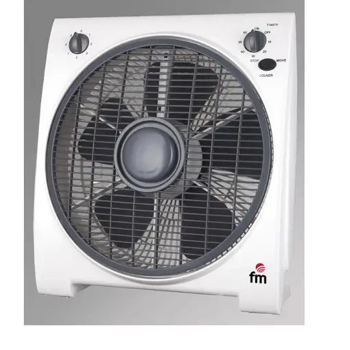 FM Calefacción BF-4 ventilador Negro, Blanco