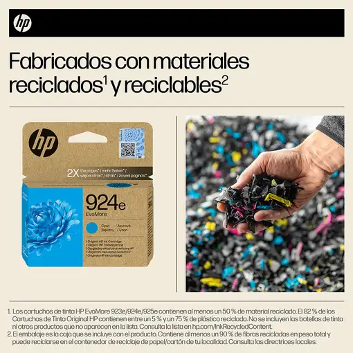 HP Cartucho de Tinta Original EvoMore 924e cian