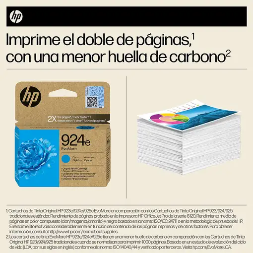 HP Cartucho de Tinta Original EvoMore 924e cian