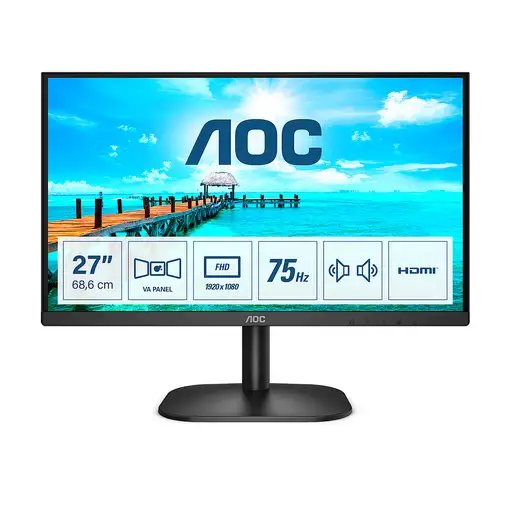 AOC B2 27B2AM LED display 68,6 cm (27") 1920 x 1080 Pixeles Full HD Negro