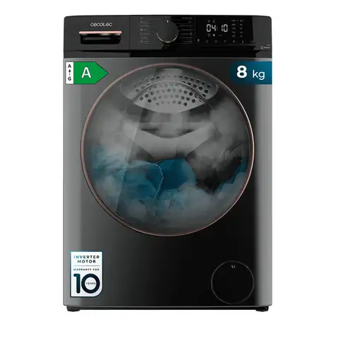 Cecotec 01925 lavadora Carga frontal 8 kg 1400 RPM Negro