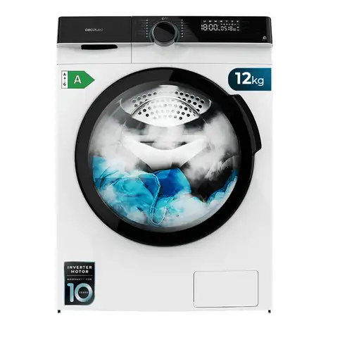 Cecotec 02517 lavadora Carga frontal 12 kg 1400 RPM Blanco