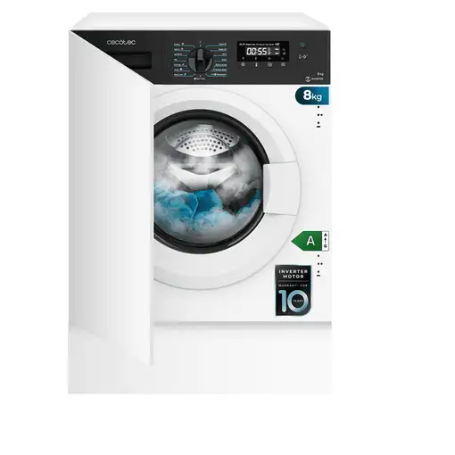 Cecotec 02723 lavadora Carga frontal 8 kg 1350 RPM Blanco