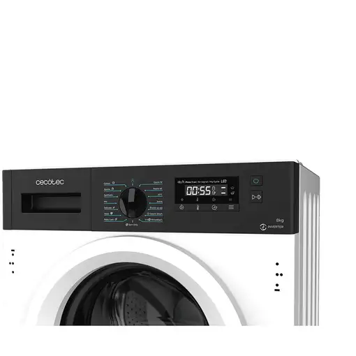 Cecotec 02723 lavadora Carga frontal 8 kg 1350 RPM Blanco