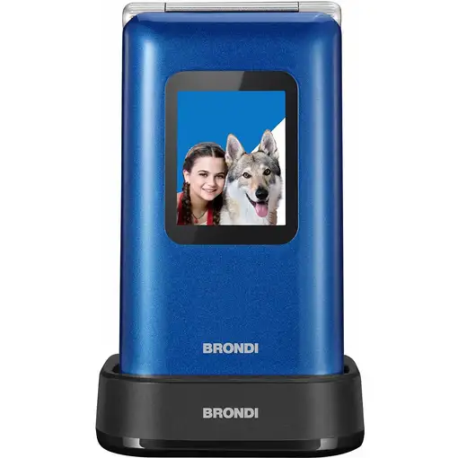 Brondi Amico Prezioso 7,11 cm (2.8'') Azul Teléfono para personas mayores