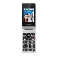 Brondi Amico Prezioso 7,11 cm (2.8'') Azul Teléfono para personas mayores