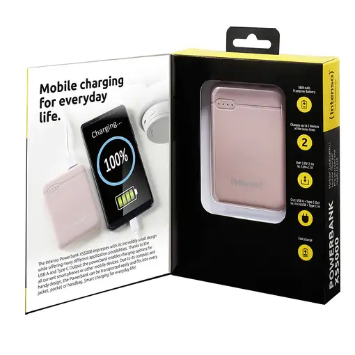 Intenso XS5000 Polímero de litio 5000 mAh Rosa